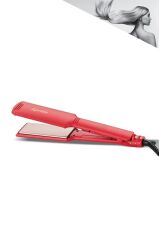 Ahs-2033 Kırmızı Geniş Seramik Kaplamalı Güçlü Saç Düzleştirici (40mm*120mm )