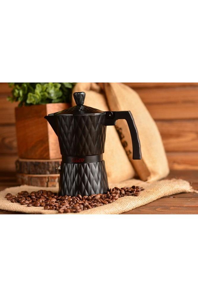 Taşev T1203 Adamante Moka Pot 6 Fincan (ALÜMİNYUM)