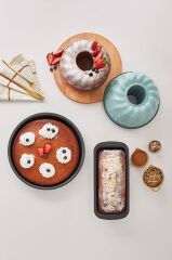 Multichef Valente 3 Parça Karbon Çelik Kek Kalıbı Seti Green