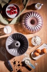 Griss Hardstone Döküm Kek Kalıbı Golden Pink 24 Cm