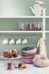 Griss Hardstone Döküm Kek Kalıbı Golden Pink 24 Cm