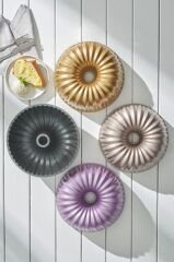 Griss Hardstone Döküm Kek Kalıbı Golden Pink 24 Cm