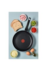 1 B55605 Titanyum 1X SimpleCook Tava 26 cm Yapışmaz Taban Kızartma Tavası Titanyum Alüminyum Titany