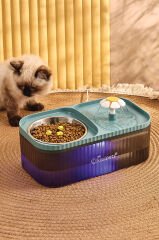 Pets Kpf-10548 Mama Kabı ve Otomatik Evcil Hayvan Su Çeşmesi