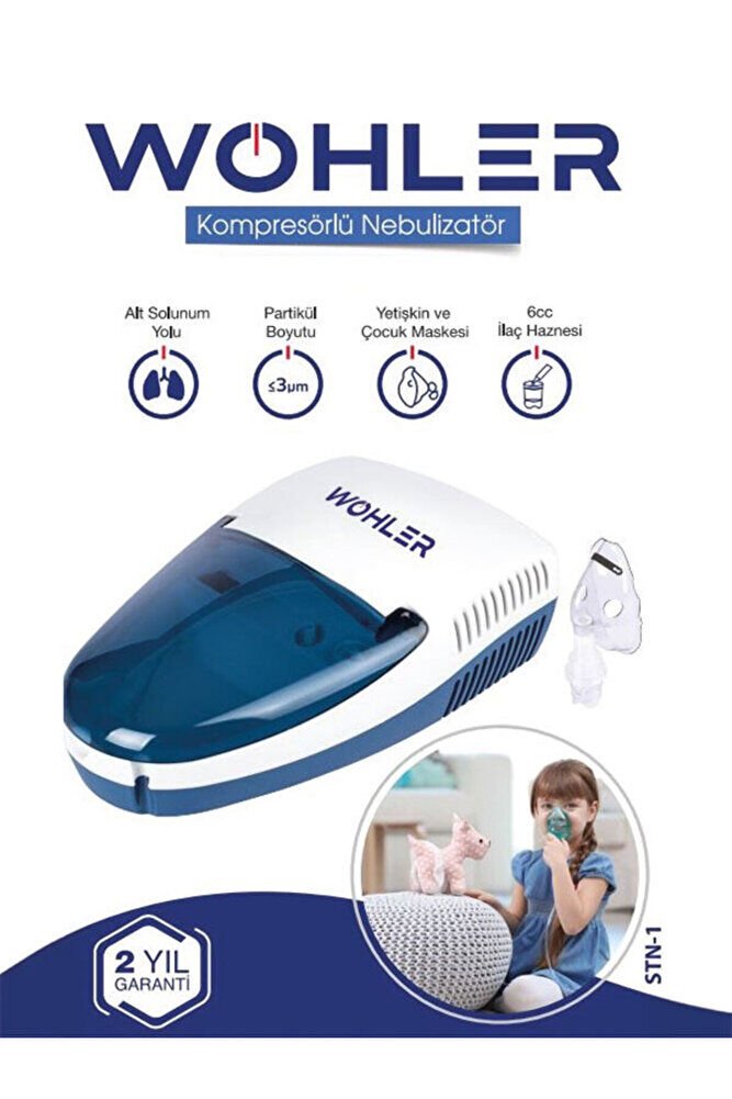 Kompresörlü Nebülizatör Hava Buhar Makinesi