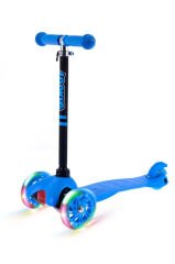 3 Tekerlekli Led Işıklı Scooter Mavi