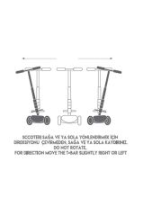 3 Tekerlekli Led Işıklı Scooter Mavi