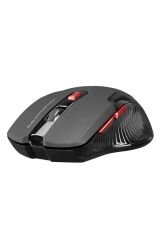 Sm-763 Kırmızı 6d 2400 Dpi 2.4 Ghz Siyah Usb Oyuncu Led Aydınlatmalı Kablosuz Mous