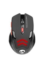 Sm-763 Kırmızı 6d 2400 Dpi 2.4 Ghz Siyah Usb Oyuncu Led Aydınlatmalı Kablosuz Mous