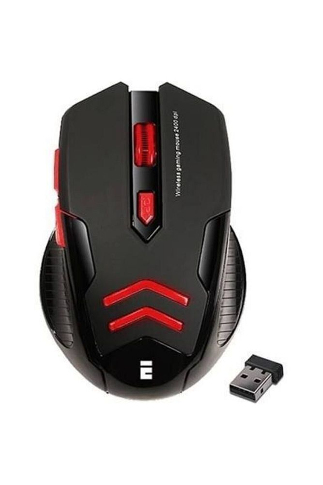 Sm-763 Kırmızı 6d 2400 Dpi 2.4 Ghz Siyah Mouse Modern Tasarım 431550