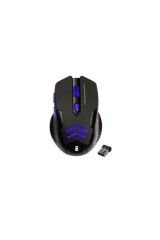 Sm-763 Mavi 6d 2400 Dpi 2.4 Ghz Siyah Usb Oyuncu Led Aydınlatmalı Kablosuz Mouse