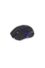 Sm-763 Mavi 6d 2400 Dpi 2.4 Ghz Siyah Usb Oyuncu Led Aydınlatmalı Kablosuz Mouse