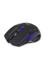 Sm-763 Mavi 6d 2400 Dpi 2.4 Ghz Siyah Usb Oyuncu Led Aydınlatmalı Kablosuz Mouse