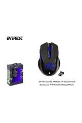 Sm-763 Mavi 6d 2400 Dpi 2.4 Ghz Siyah Usb Oyuncu Led Aydınlatmalı Kablosuz Mouse