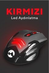 Sm-763 2400 Dpi 2.4 Ghz Aydınlatmalı Gaming Oyuncu Kablosuz Mouse