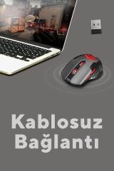 Sm-763 2400 Dpi 2.4 Ghz Aydınlatmalı Gaming Oyuncu Kablosuz Mouse