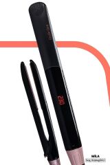 Mila Dijital Ekran Keratin Seramik Ince Plakalı Saç Düzleştirici Ve Şekillendirici Gm7172