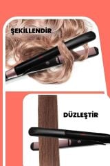 Mila Dijital Ekran Keratin Seramik Ince Plakalı Saç Düzleştirici Ve Şekillendirici Gm7172