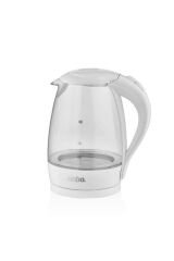 Market Sk-7338 Kablosuz Cam Su Isıtıcı Kettle Beyaz