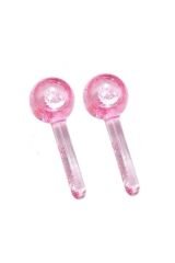 Ice Globes Buz Küresi Soğuk Masaj Terapi Topu Leke Önleyici Cilt Pürüzsüzleştirici Rahatlatıcı Pembe