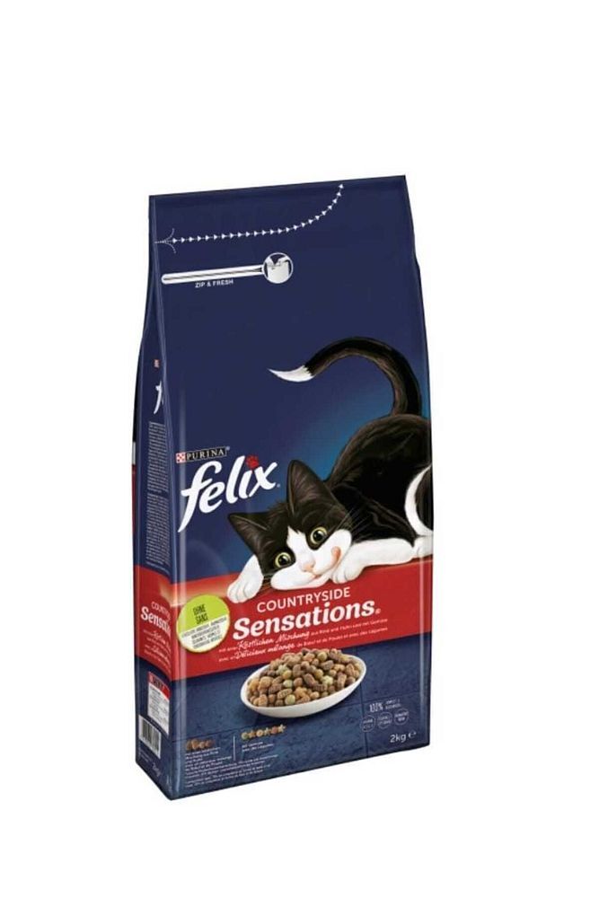 Sığır ve Tavuk Etli Kuru Kedi Maması 2 Kg.