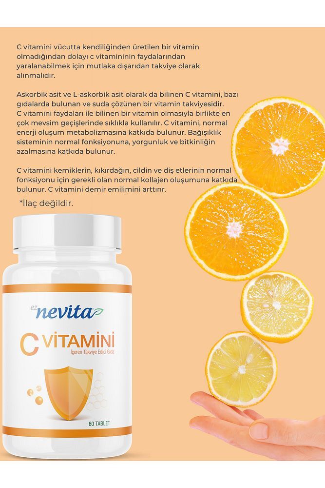 C Vitamini 60 Tablet 500 mg