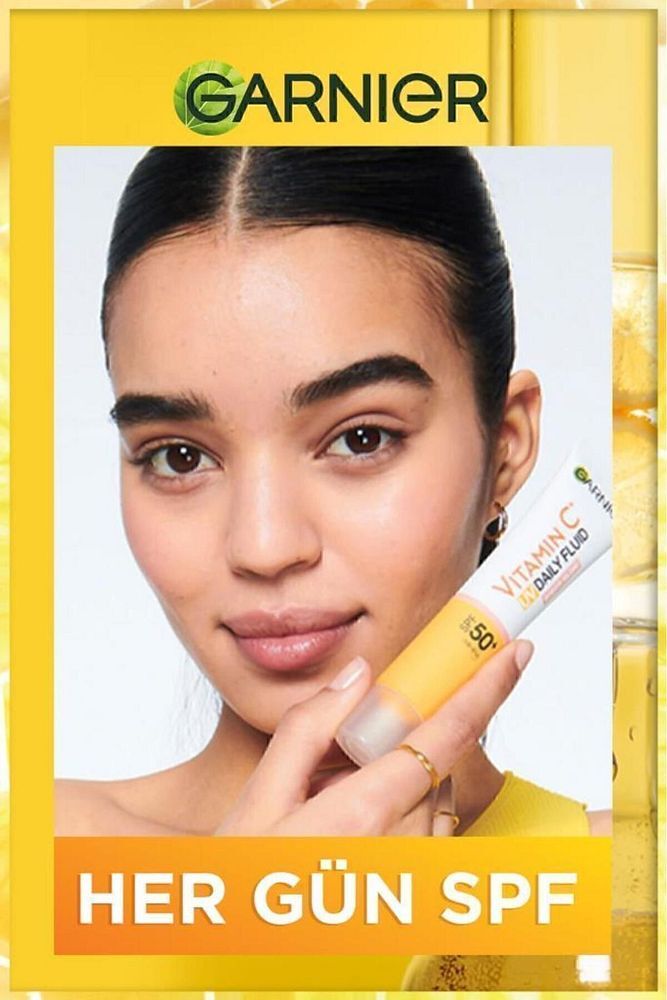 C Vitamini Günlük Güneş Koruyucu Fluid Yüz Kremi Görünmez Doku Spf50 40ml