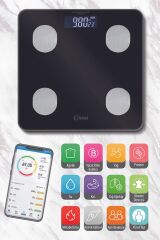 Dijital Baskül Yağ Su Kas Vücut Kitle Endeksi Kilo Ölçer Tartı Abs-1085