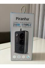 Termal Akım Korumalı 2 USB - 1 TYPE-C Uzatma Kablosu 45650
