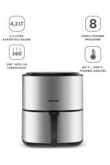 Airfryday 2506h 8 Farklı Program 4,2 Litre Inox Airfryer