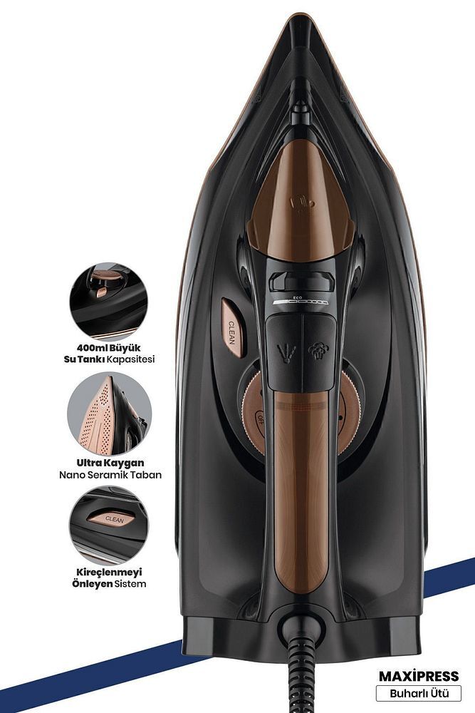 Maxipress Ütü GM-7613G Buharlı 2200W 6174seri