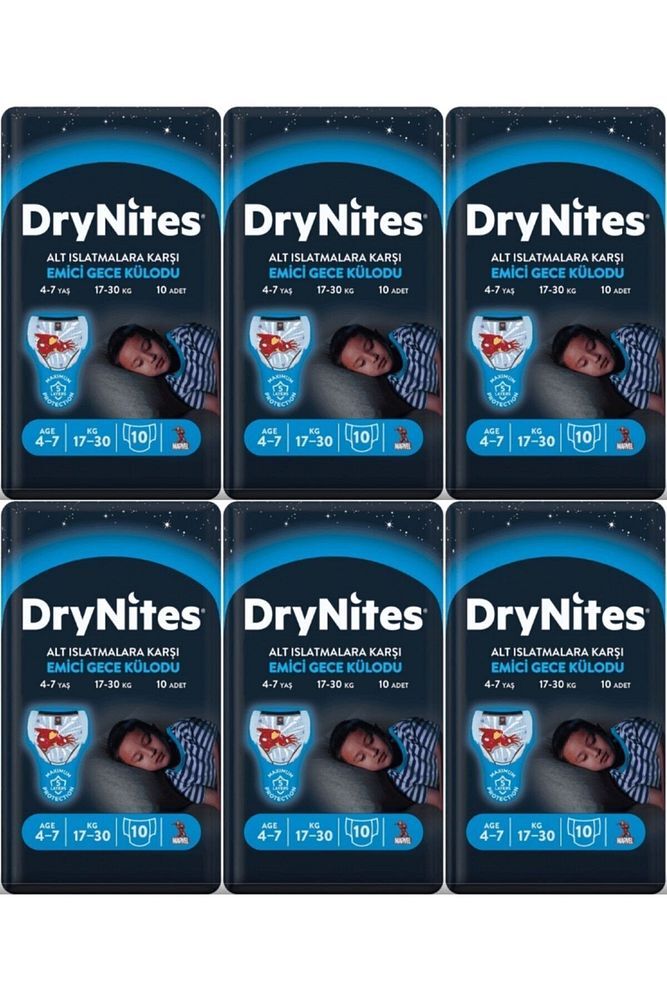 Drynites Erkek Emici Gece Külodu 4-7 Yaş 60 Adet