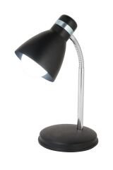 Modern Krom Spiralli Masa Lambası Siyah