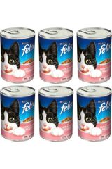 Purina Somonlu Ve Alabalıklı Konserve Yaş Kedi Maması 400 gr X 6 Adet