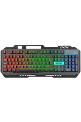 Hkm-x86 Işıklı Oyuncu Klavye Mouse Set